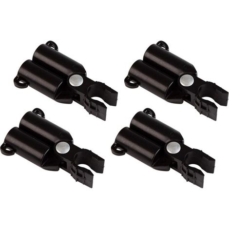 Pflanzenstützverbinder – 11 Mm Durchmesser – Schwarz – 4er-pack