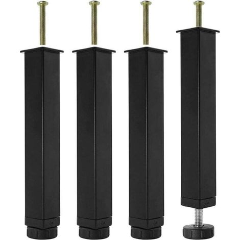 Lattenrostbeine – Metall – Höhenverstellbar 25–27 Cm – Für Betten Und Möbel – 4er-set