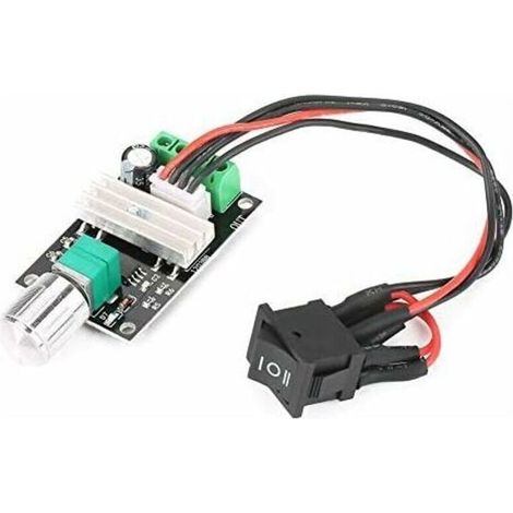 Drehzahlregler – Pwm 6v 12v 24v 3a – Für Bürsten-gleichstrommotoren – Reversibel – Mit Schalter – 1 Stück