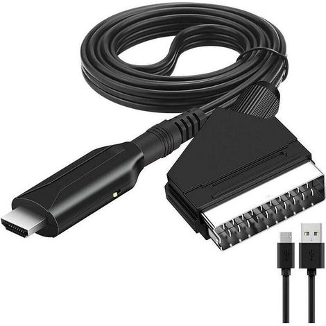 Scart-zu-hdmi-konverter – 720p/1080p-auflösung – Kompatibel Mit Dvd- Und Blu-ray-decodern – Usb-stromversorgung – 1 Stück