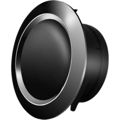 Rundes Lüftungsgitter Für Mechanische Lüftungsanlagen – 75 Mm – Schwarzes Abs – Verstellbarer Luftstrom – Wand- Oder Deckenmontage – 1 Stück