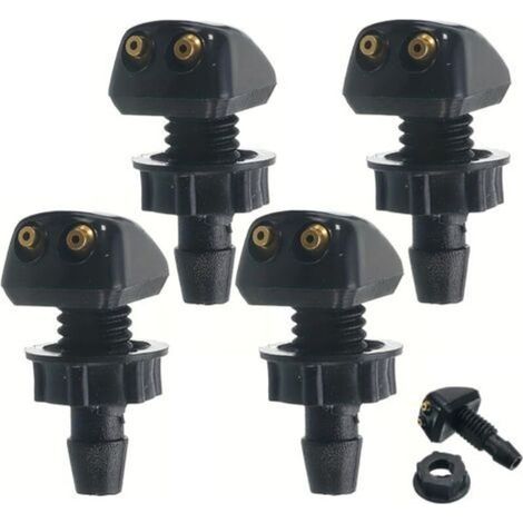 Scheibenwaschdüse – Universal – Kompatibel Mit Den Meisten Fahrzeugen – 8 Mm Gewindedurchmesser – 4er-pack