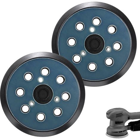 Schleifteller - 125 Mm - 8 Löcher - Für Exzenterschleifer - 2 Stück