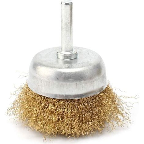 Bürstenbecher – Welldraht Aus Kupfer – Zum Entfernen Von Rost, Reinigen Und Polieren Von Metall, Holz Und Kunststoff – 1 Stück
