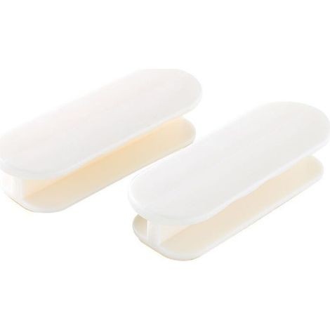 Selbstklebender Türgriff – Weiß, Abs – Für Balkon, Kleiderschranktür, Fenster, Möbel, Schublade – 2er-pack
