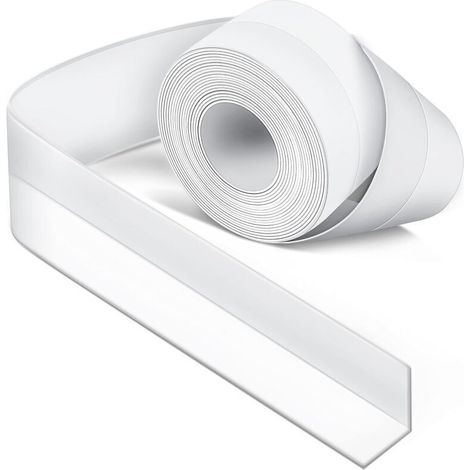 Weißes Silikon-dichtmittel – Badezimmerabdichtung – Schimmelhemmend Und Wasserdicht – Für Badewanne, Waschbecken, Wc, Fliesen – 3,2 M × 38 Mm