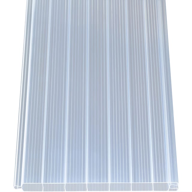 PVC Hohlkammerpaneele 1,6 cm Transparent 300 cm x 20 cm