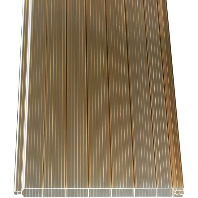 PVC Hohlkammerpaneele 1,6 cm Bronze 300 cm x 20 cm