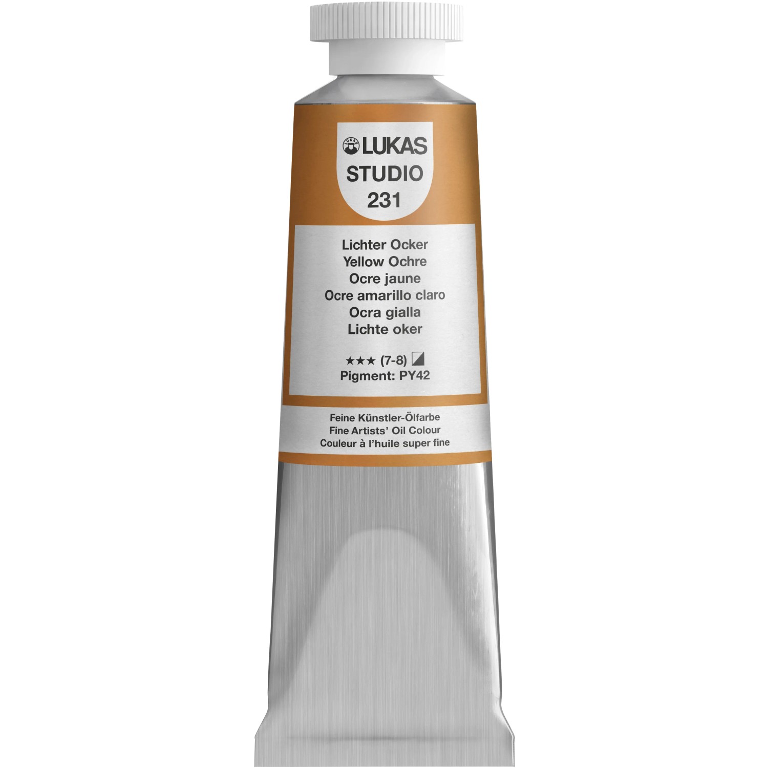Lukas Studio Ölfarbe 37 ml Premium-Qualität Lichter Ocker
