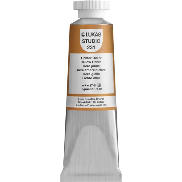 Lukas Studio Ölfarbe 37 ml Premium-Qualität Lichter Ocker