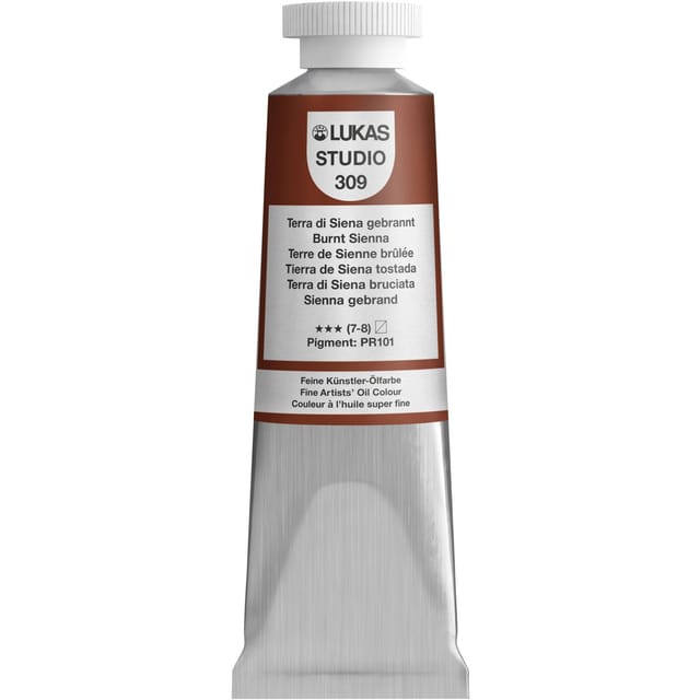 Lukas Studio Ölfarbe 37 ml Premium-Qualität Terra di Siena gebrannt