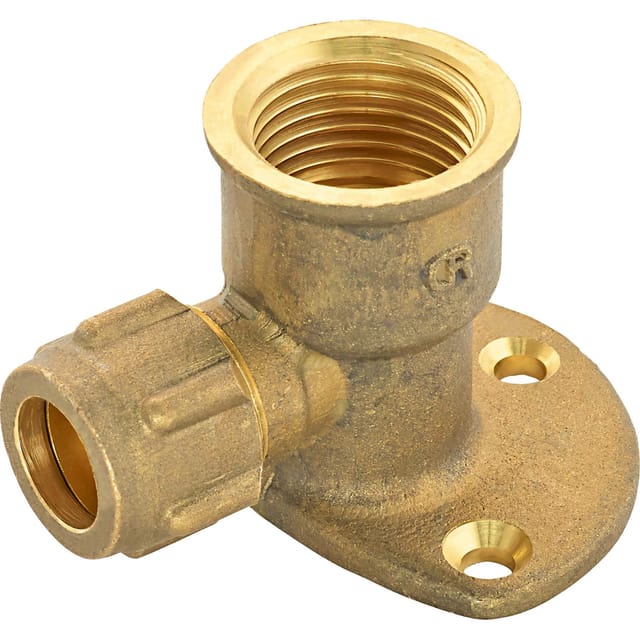 Klemm-Deckenwinkel Ø 12 mm x 18,6 mm (Rp 1/2) Messing