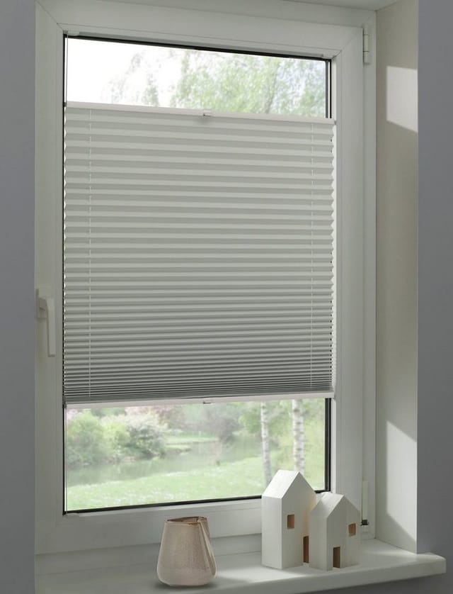 Schöner Wohnen Thermo-Plissee Ella 80 cm x 130 cm Weiß