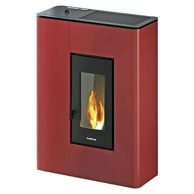 Freepoint Pelletofen FreePoint Pelletofen Atri Metall Bordeaux 4,9 kW