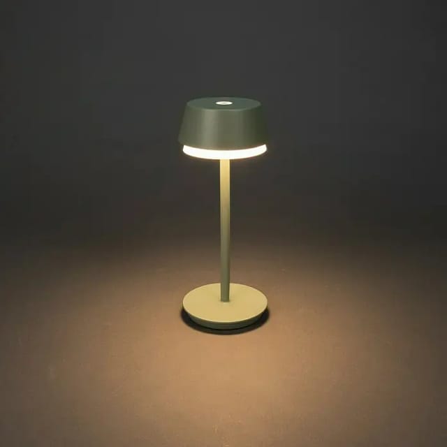 Konstsmide LED-Akku-Tischleuchte Lyon Mintgrün RGBW 30 cm x Ø 12 cm