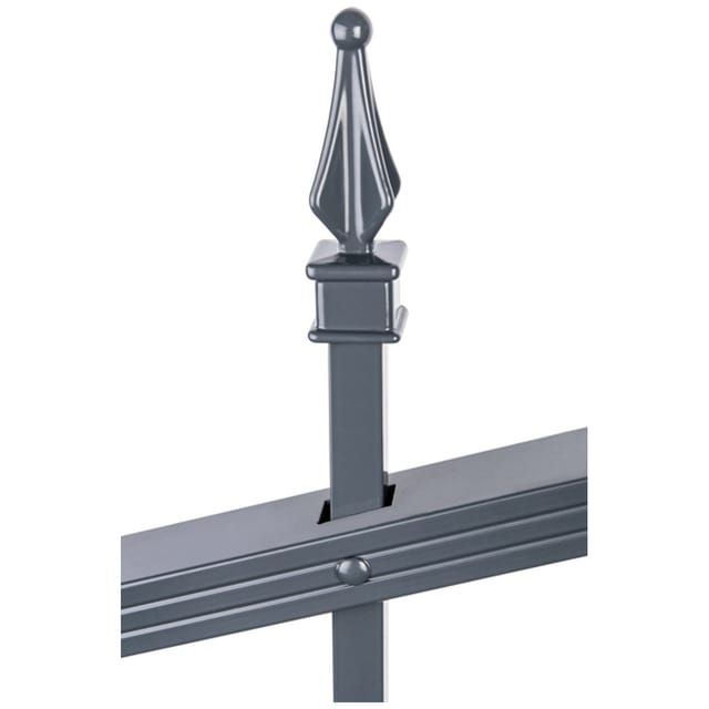 Zaunfeld Chaussee Lichte Breite 200 cm Höhe 100 cm Alu Anthrazit verstellbar