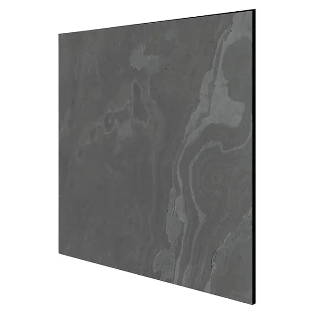 Jangal Wandpaneel Modular Wall Black Slate Stone Panel 52 x 52 cm