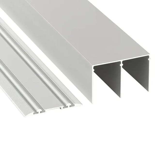 Schienen-Baupaket Profil Silber 2-spurig 3000 mm