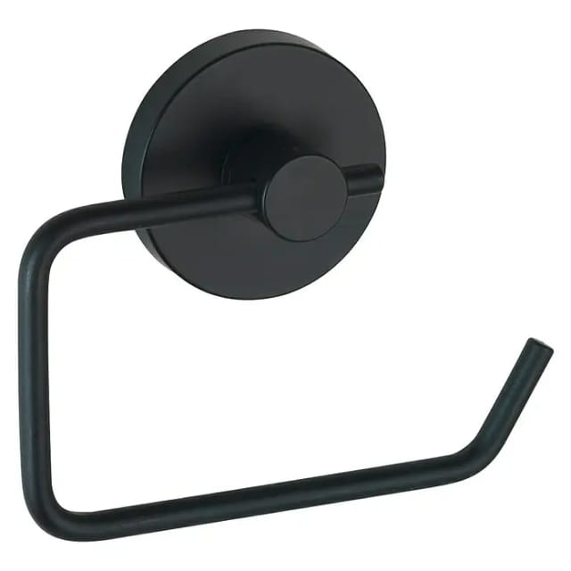 Wenko Toilettenpapierhalter Milazzo Vacuum-Loc Schwarz