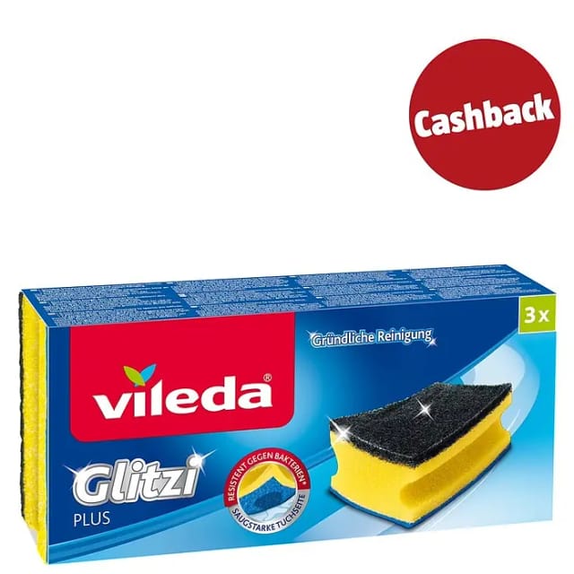 Vileda Topfreiniger Glitzi Plus 3er-Pack mit Antibac