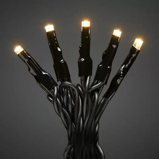 Konstsmide Micro LED Lichterkette 80 bernsteinf. LEDs innen und außen