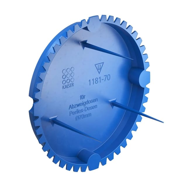 Kaiser Signaldeckel 1181-70 Blau Ø 70 mm x 20 mm Pack 25 Stück