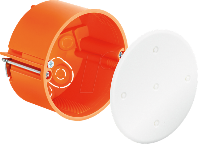 Kaiser Verbindungsdose 9071-01 mit Deckel Orange-Weiß