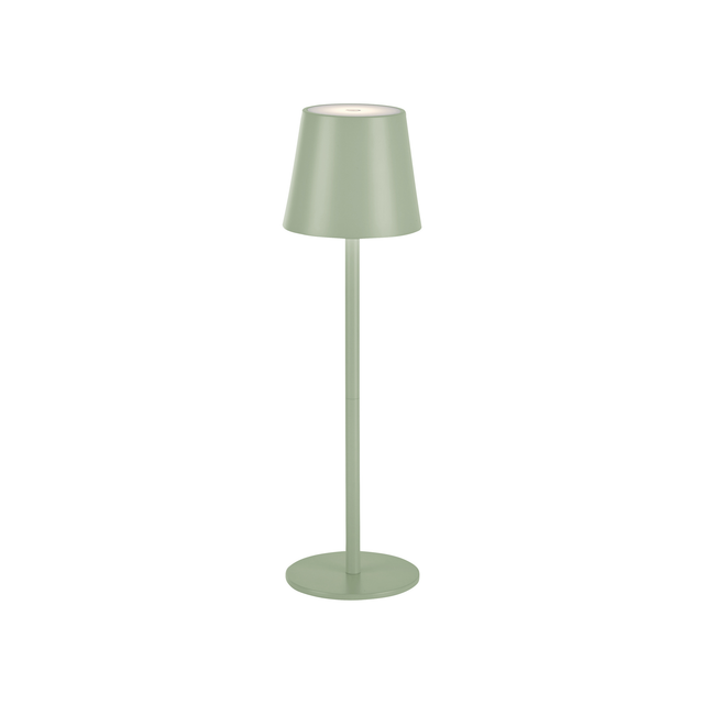Just Light. LED-Akku-Tischleuchte Euria Grün 37 cm x Ø 110
