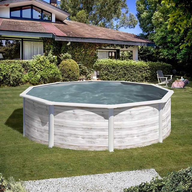 Gre Pool Finlandia Rund mit Nordicoptik Ø 300 cm x 120 cm NordicWeiß
