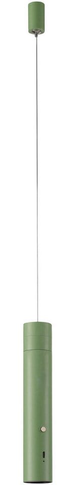 Just Light. LED-Akku-Pendelleuchte Attach Grün 120 cm x Ø 16