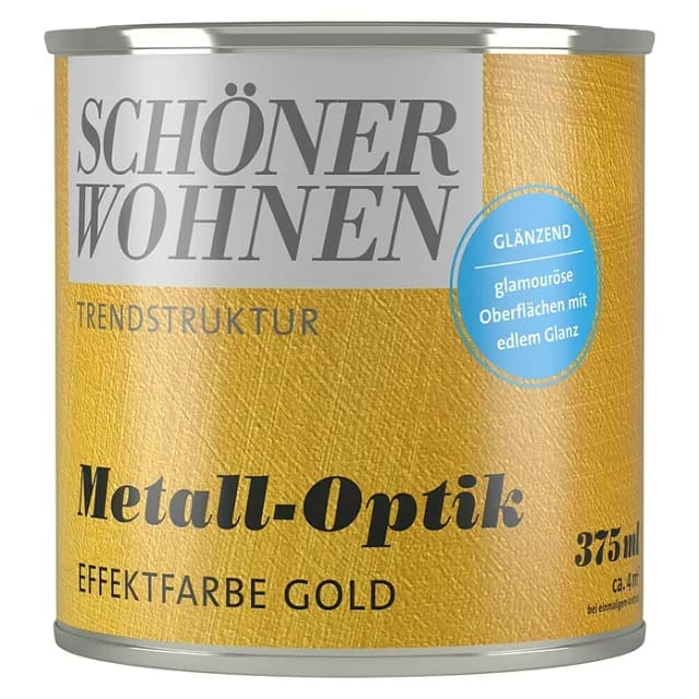 Schöner Wohnen Metall-Optik glänzend Gold 375 ml