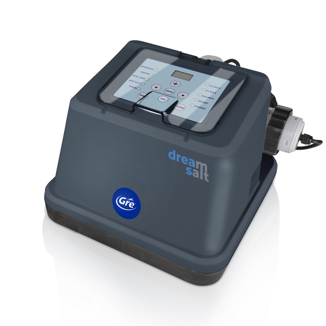 Gre 3 in 1 Salzelektrolyseanlage für Pools bis zu 25 m³ Grau