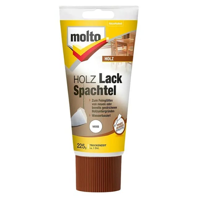 Molto Holz-Lackspachtel 225 g Weiß