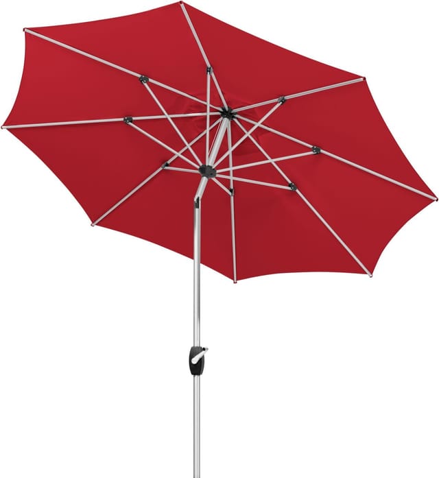 Schneider Marktschirm Ø 270 cm Rot mit Kurbelmechanik