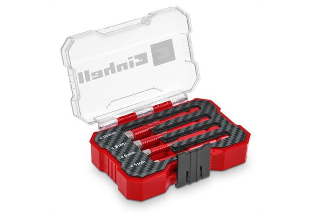 Einhell Diamant-Fliesenbohrer-Set XS-Case 4-teilig
