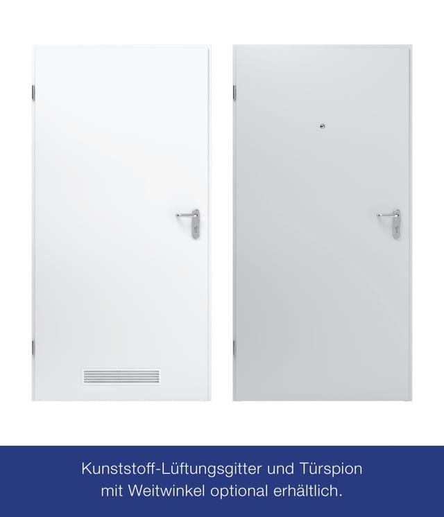 ZK-Tür-Element eingehängt Verzinkt 750 mm x 2000 mm x 80 mm DIN Rechts