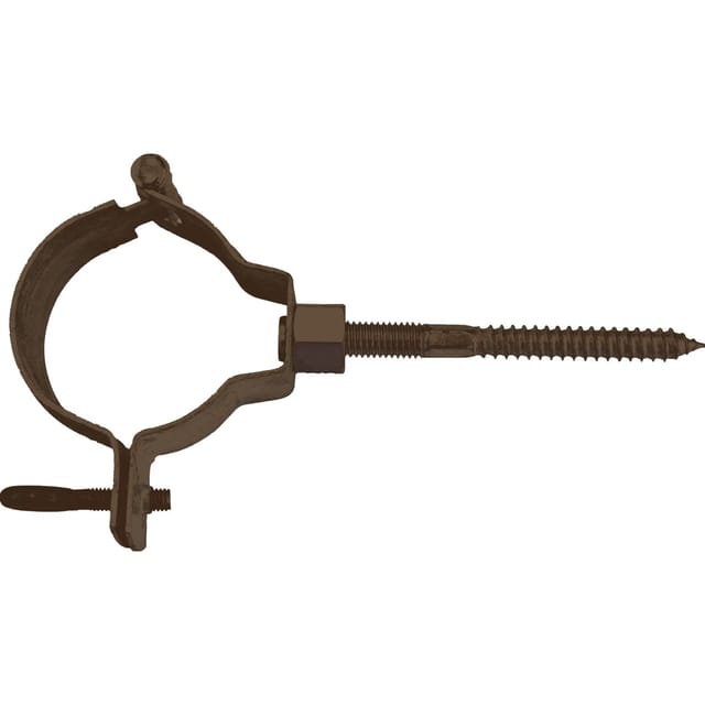Fallrohrschelle NW 80 RAL 8028 Braun