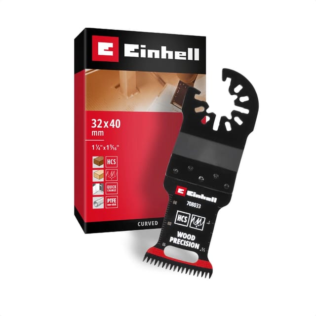 Einhell Tauchsägeblatt HCS und Japanzahnung Curved 32 mm x 40 mm