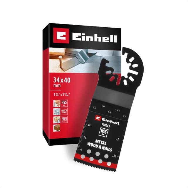 Einhell Tauchsägeblatt HSS BiM Curved 34 mm x 40 mm