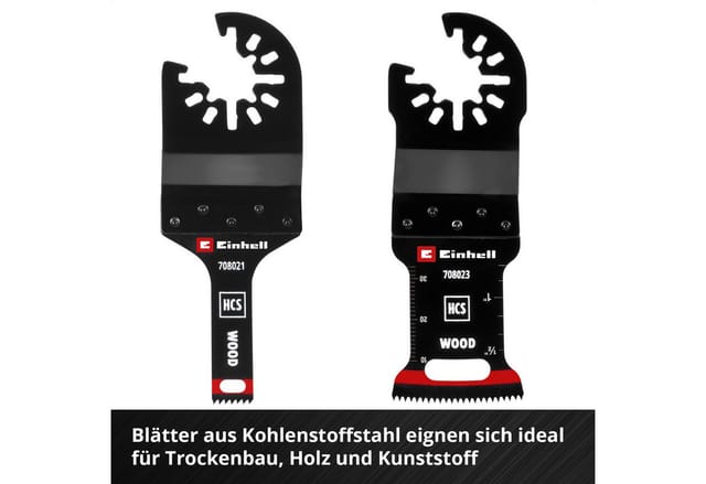 Einhell Multitool-Set mit Universalaufnahme für Holz und Metall 3-teilig