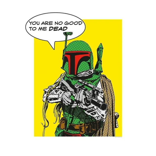 Komar Wandbild Star Wars Boba Fett 40 x 50 cm