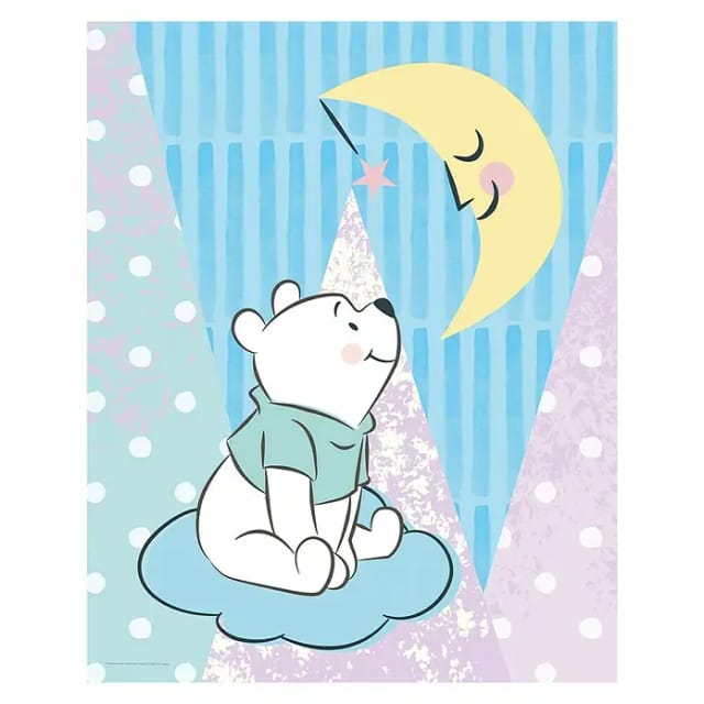 Komar Wandbild Winnie Pooh Moon 40 x 50 cm