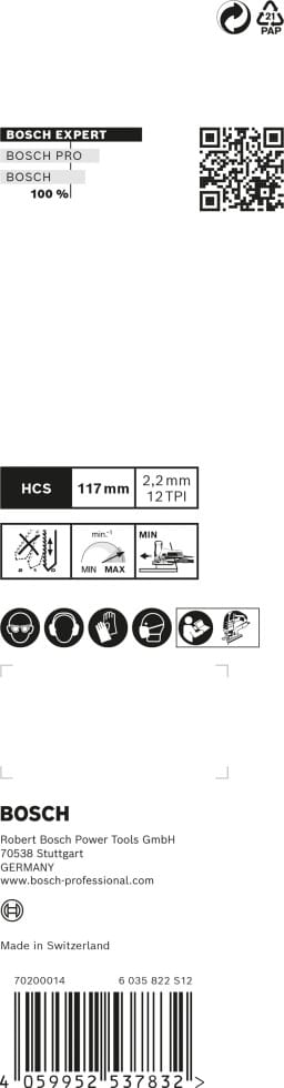 Bosch Expert Stichsägeblatt-Set für Holz 2x T308B 1x T308BO 3-tlg.