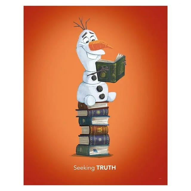Komar Wandbild Frozen Olaf Reading 40 x 50 cm