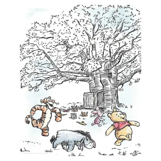 Komar Wandbild Winnie Pooh Playground 50 x 70 cm