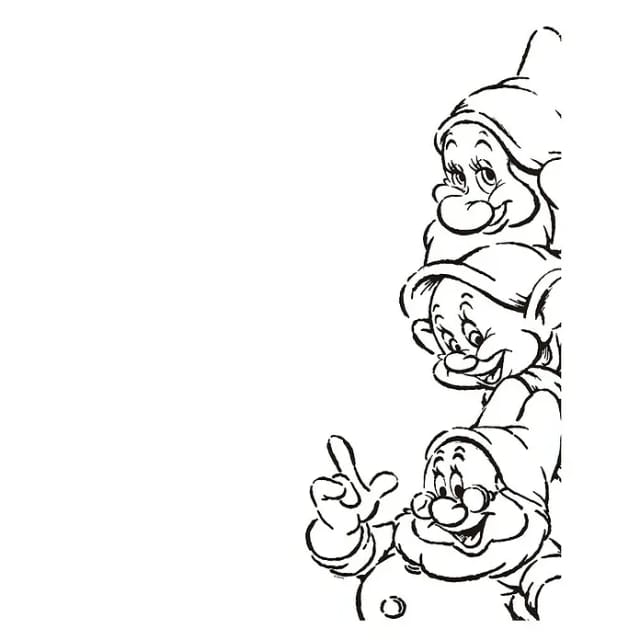 Komar Wandbild Snow White Dwarfs 30 x 40 cm