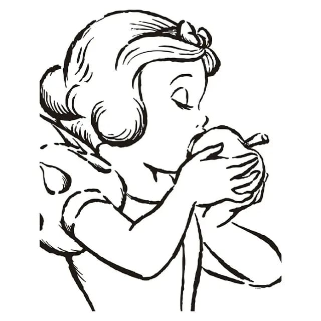 Komar Wandbild Snow White White 50 x 70 cm