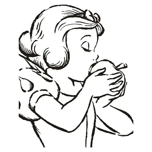 Komar Wandbild Snow White White 40 x 50 cm