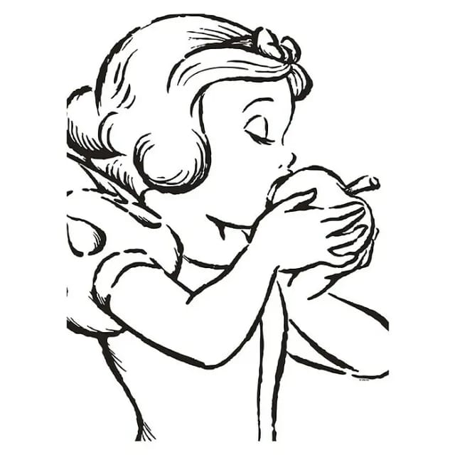 Komar Wandbild Snow White White 30 x 40 cm