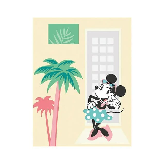 Komar Wandbild Minnie Mouse Palms 40 x 50 cm